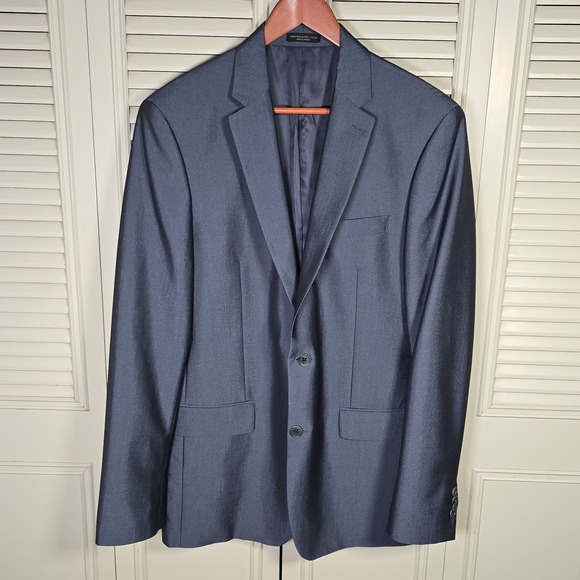 John Varvatos Other - John Varvatos USA Blazer Sport coat Men 42L Navy Blue Canada Made‎ Rayon Blend